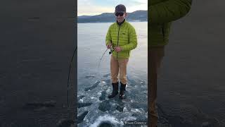 MONTANA ICE FISHING LAKE TROUT #icefishing #laketrout #laketroutfishing #thinice