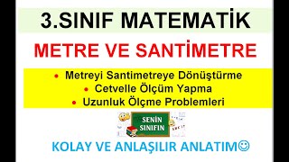 3.SINIF MATEMATİK.  METRE VE SANTİMETRE