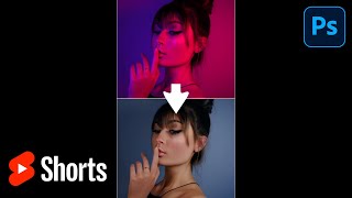 Cómo quitar dominante de color en ¡1 CLIC! con Photoshop #Shorts