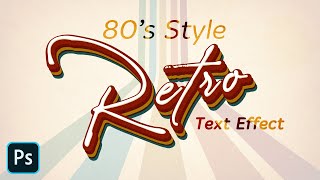 Retro Style Text in Photoshop