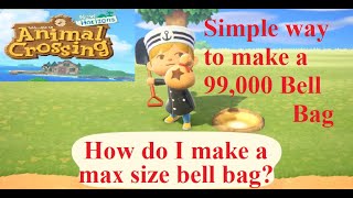 How to make Max Size Bell Bag | Animal Crossing New Horizons