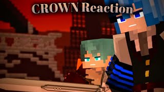 Reacting to "CROWN" A Minecraft Animated Music Video By ZNathan Animations