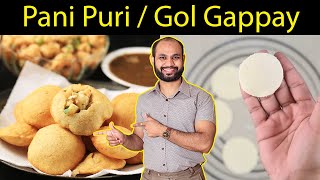 Pani Puri Recipe with Theeka Pani | Gol Gappay Recipe | Sooji Golgappa | Cooking with HOOP Studios