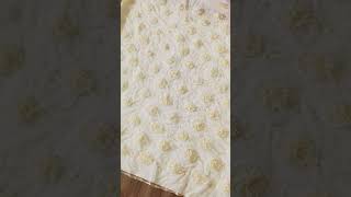 flora design dress fabric #embroiderydesign #weddingdress #beadsembriodery #beadsembroidery