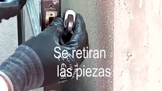 Cambio de chapa Herralum de doble manija para puerta de aluminio ¡FÁCIL!