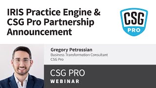 IRIS Practice Engine & CSG Pro Partnership Announcement