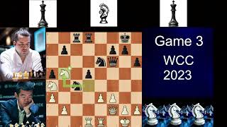 Ding on tricks | Ian Nepo vs Ding Liren | Game 3 WWC 2023