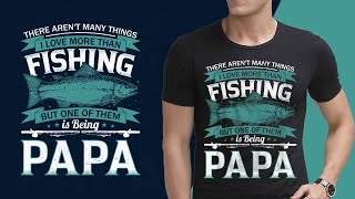 T-Shirt Design Tutorial in Adobe Illustrator - Learn T-Shirt Design - Fishing T-Shirt Design