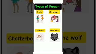 Types of Person #enhanceknowledge #enrichyourvocabulary #subscribe #vocabulary #english