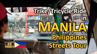 MANILA TRICYCLE RIDE Along BINONDO Philippines (Juan Luna to Thomas Mapua St)