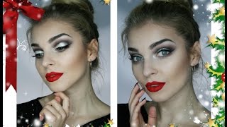 🎀 Glitter Cut Crease 🎀 Brokatowy makijaż świąteczny 🎀NYX, Inglot, Golden Rose, KOBO ...