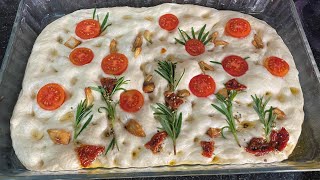 FOCACCIA İTALYAN EKMEĞİ 🥖 DAHA ÖNCE DENEMEDİYSEN MUTLAKA YAPMALISIN