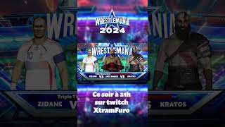 WRESTLEMANIA 2024 CE SOIR 21h !! 🔥🔥  #shortsvideo  #xtramfuro