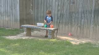 Ethan, the Scientist - Making Mud