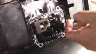 Honda mower engine valve adjustment and seal install