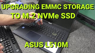 How to UPGRADE eMMC Storage With M.2 NVMe SSD On ASUS Laptop!