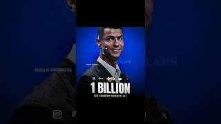 Ronaldo has 1 billion followers total 🤯🐐#football #shorts #trending #viral #capcut