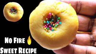 🔥அடுப்பு இல்லாமல் 2 நிமிடத்தில் சூப்பரான ஸ்வீட் ரெடி| No Fire Sweet Recipe|Pottukadalai sweet recipe