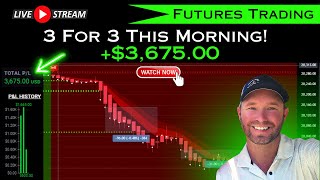 +$3,675 Shorting The Futures Market [ 3 For 3 Trades ]