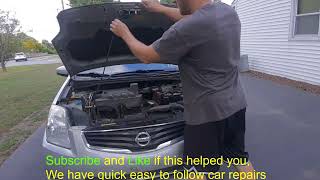 How to Open the Hood on a Nissan Sentra (2012 shown) 2013, 2014, 2015, 2016, 2017, 2018 similar.