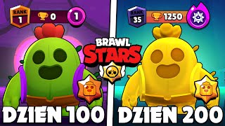 PRZETRWAŁEM 200 DNI w BRAWL STARS HARDCORE!