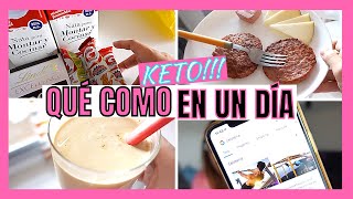 🥩 Que COMO en un DIA KETO para PERDER PESO 🏃🏽‍♀️ RETO POSTPARTO 🥑RECETAS KETO 🥓  dieta cetogenica