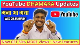 YouTube 3 New Updates 29 Jan. 2020 | Good News | अब VIEWS की बारिश होगी