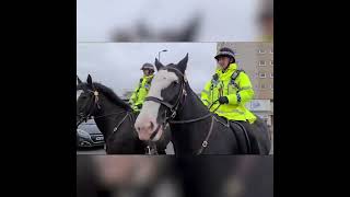 Mounted unit out and about in Hyde #OpAVRO