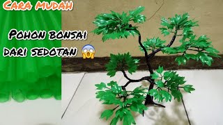 Cara Membuat pohon bonsai dari sedotan//How To Make Flowers//Bunga dari sedotan //Diy - Art - Crafts