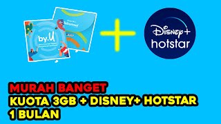 Cara Beli Disney+ Hotstar Murah, Cuma 20rb Termasuk Kuota 3GB di by.U