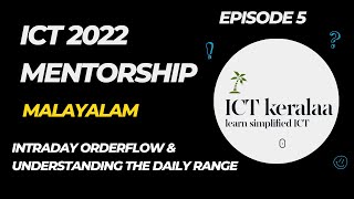 ICT 2022 MENTORSHIP EPISODE 5 , INTRADEY ORDERFLOW AND UNDERSTANDING THE DAILY RANGE