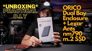 ORICO Dual Bay SSD Enclosure + LEXAR Ares NM790 Unboxing and Build