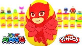 Ovo Surpresa Gigante da Corujita de PJ Masks em Português Brasil de Massinha Play Doh