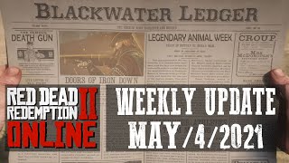 RED DEAD ONLINE - WEEKLY UPDATE BREAKDOWN - LEGENDARY ANIMAL WEEK, PLUS EXTRA BONUSES!!