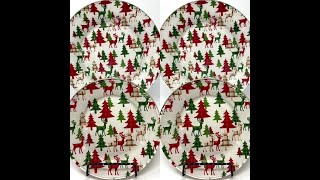 DIY MAKE YOUR OWN CHRISTMAS PLATE WITH FABRIC IN JUST A FEW STEPS.