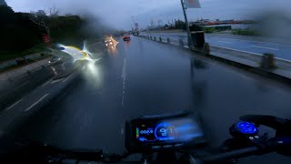 Dualtron Thunder 2 Fast Riding in Heavy Rain