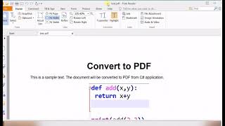 Convert Word File to PDF using LibreOffice Command in C# (Code) | Using CMD commands in C#