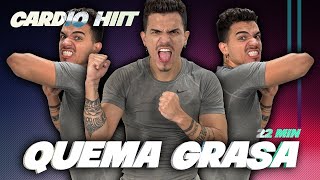 🔥QUEMA MUCHAS CALORÍAS con este CARDIO HIIT de 20 MIN - Ejercicios en CASA para BAJAR DE PESO