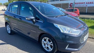 MJ13 DHK Ford B-Max 1.4 Zetec 1 Former Owner 6 Months Warranty Service History Alloys Air Con