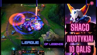 SHACO NUOTYKIAI 10 DALIS SHACO SUPPORT GAMEPLAY #leagueoflegends #leagueoflegendsmemes