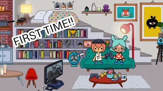 FIRST TIME PLAYING TOCA WORLD!!!😱| Making the messy room ~AESTHETIC~🌸✨