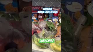 Walmart weekly grocery haul #walmart #shorts