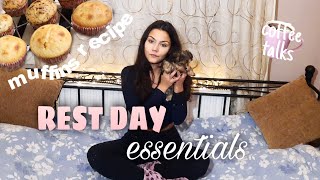 IS REST DAY NECESSARY? how to RECHARGE yourself + muffins recipe | Nefeli Atmn