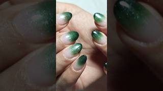 Green Ombre overlay nailart #nails #nailart #naildesign #trending #viralshorts #shorts #diy #hack