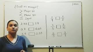 COMPARAR NÚMEROS DECIMALES Y FRACCIONES