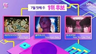 BLACKPINK 'How You Like That' was nominated for 1st place on SBS INKIGAYO