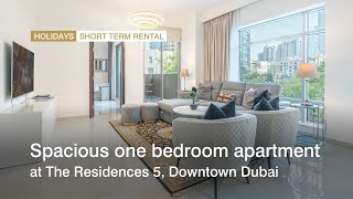 Spacious one bedroom apartment at The Residences 5,  Downtown Dubai | Holiday Homes