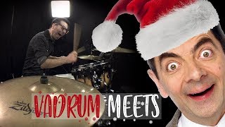 Vadrum Meets Mr. Bean: Merry Christmas! (Drum Video)