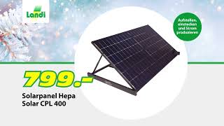 LANDI TV-Werbung - Metallsteckregal / Solarpanel