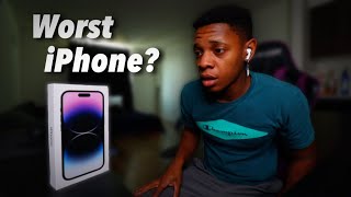 unboxing iPhone 14 pro purple| worst phone ever?